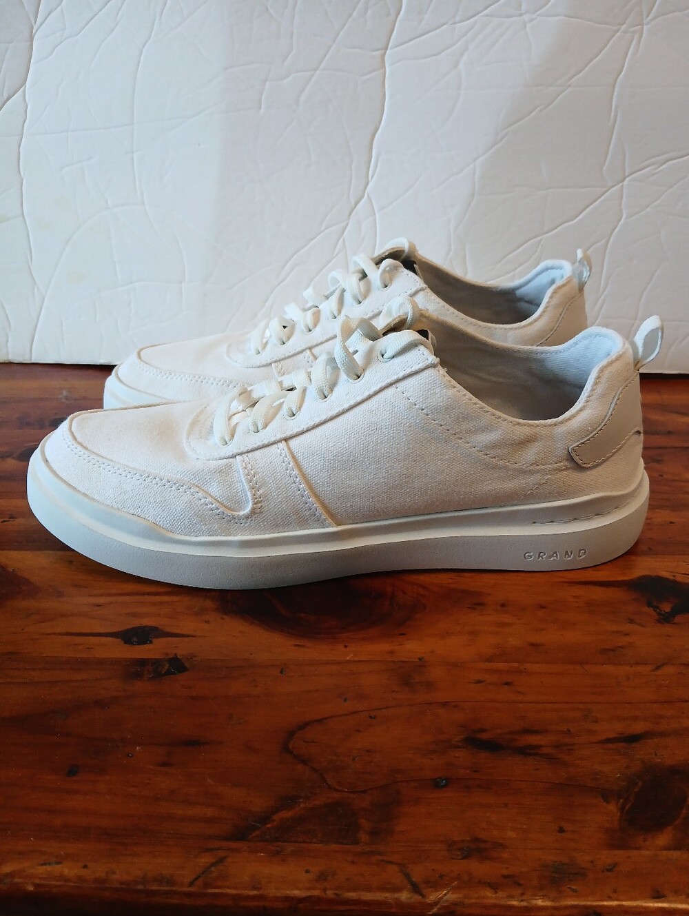 Cole Haan GrandPro Rally Canvas Low-Top Sneakers in Off-White Women's Size 8.5B - Picture 5 of 13